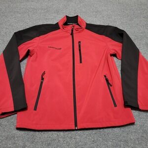 Swiss Tech Softshell‎ Jacket Men's M (38-40) Red Coat Full Zip